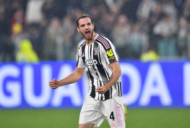 Federico Gatti celebrating his goal