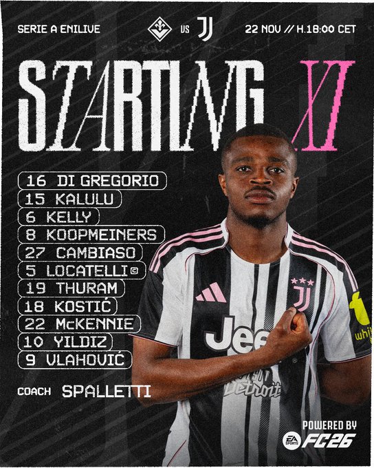 ترکیب رسمی بیانکونرو مقابل فیورنتینا با حضور ولاهوویچ و ییلدیز