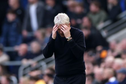 Everton manager David Moyes despaired on the sidelines