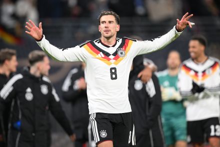 Leon Goretzka in action for Germany