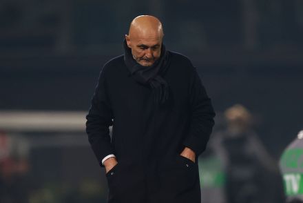 Luciano Spalletti looking on