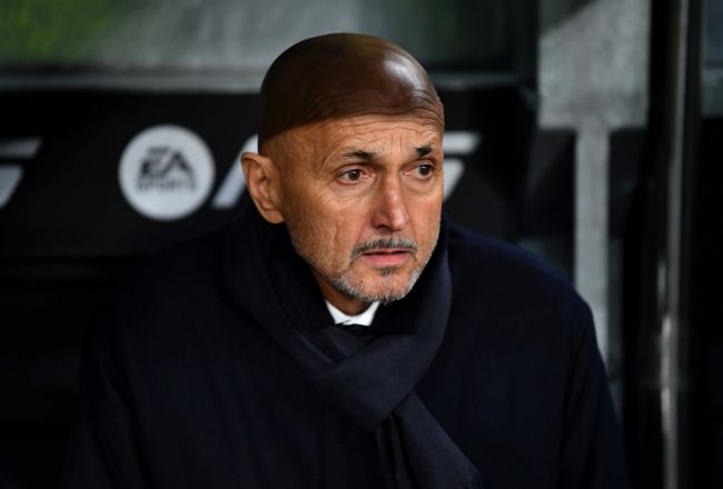 Luciano Spalletti looking on