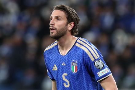Manuel Locatelli with the Italian national team
