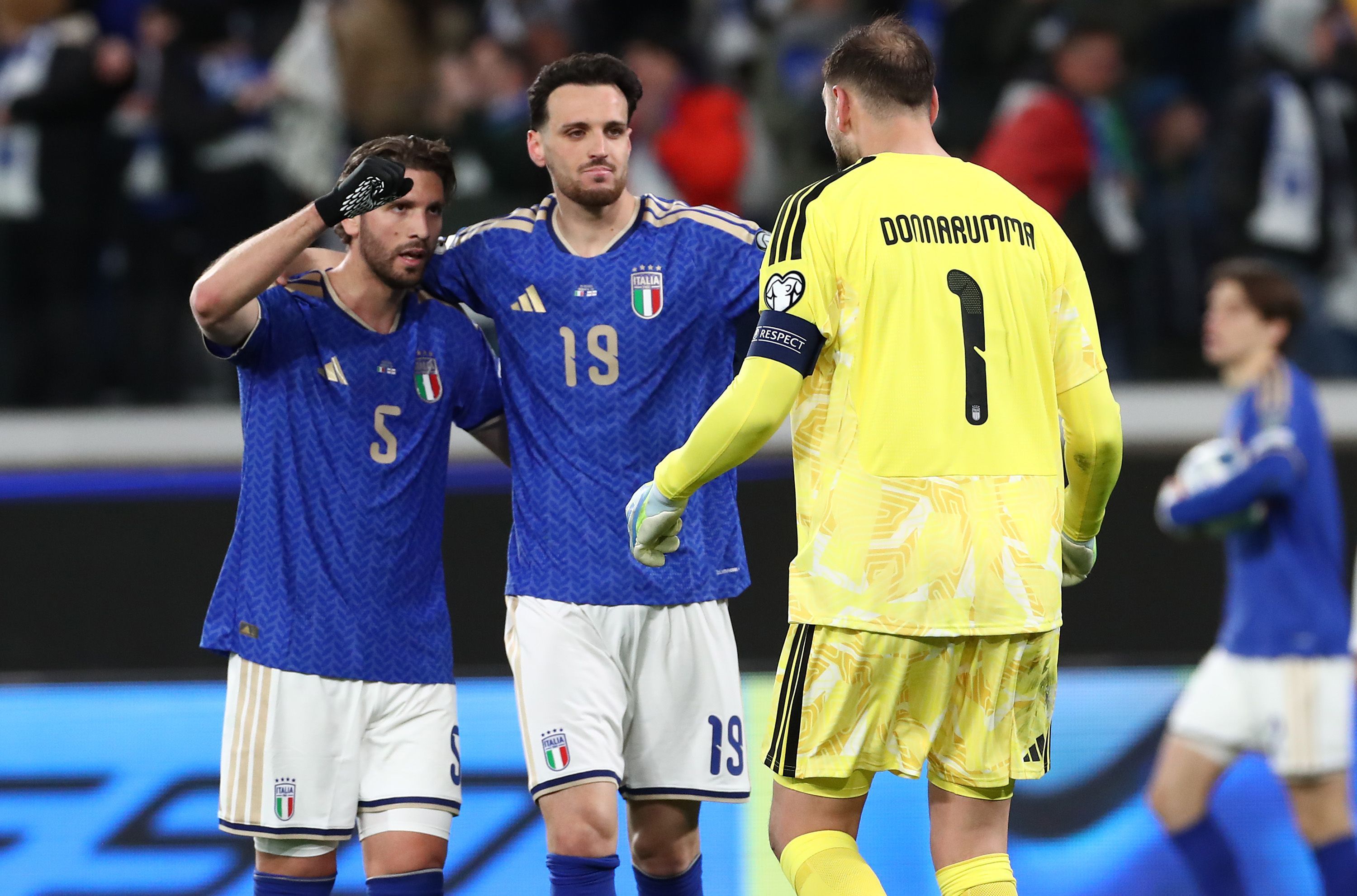 Federico Gatti, Manuel Locatelli and Gigio Donnarumma