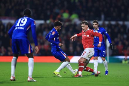 Andrey Santos in action for Chelsea