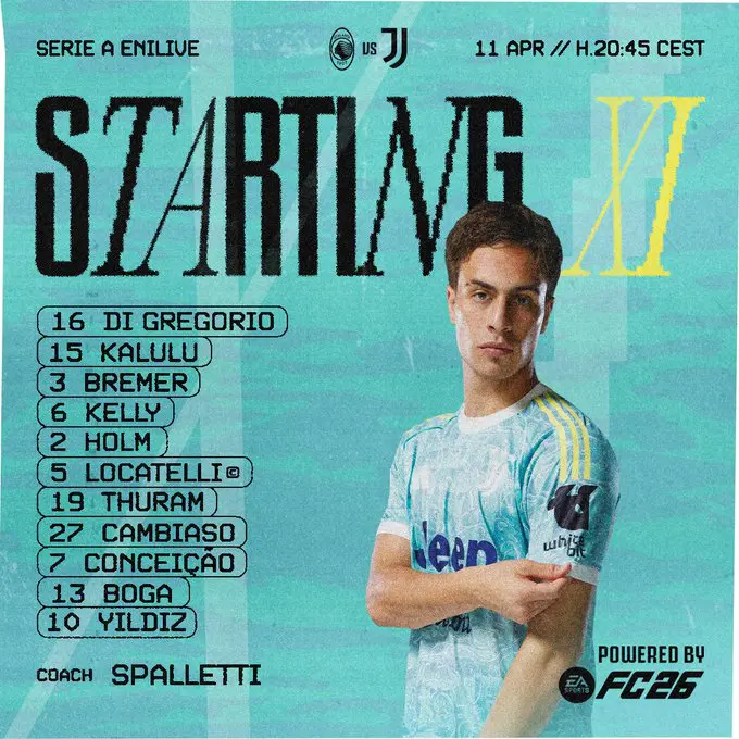 ترکیب یوونتوس مقابل آتالانتا