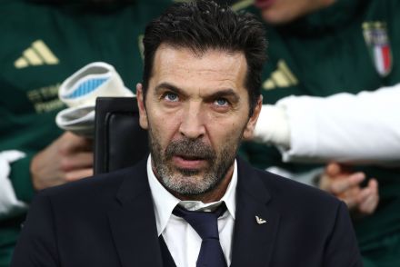 Gianluigi Buffon with the Italian national team